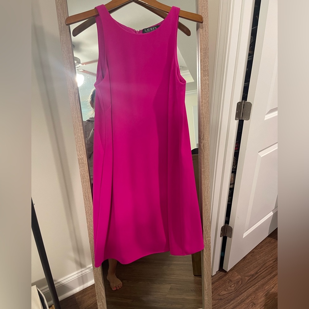 Hot pink Ralph Lauren dress